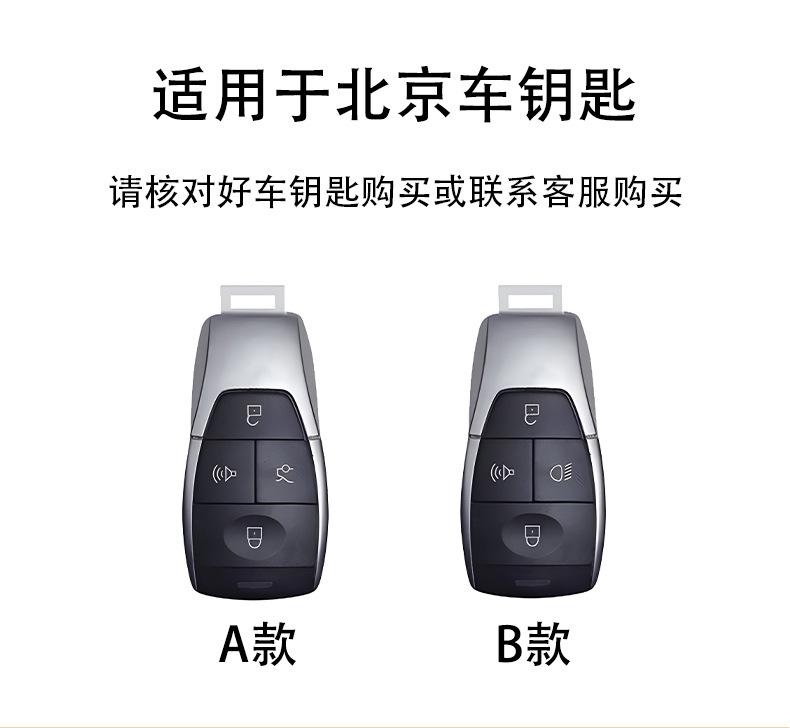 Suitable for Beijing BJ30 key case, BJ40/7, BAIC Magic Cube, BJ60, BJ20, EU5, EU7 – a high-end protective case