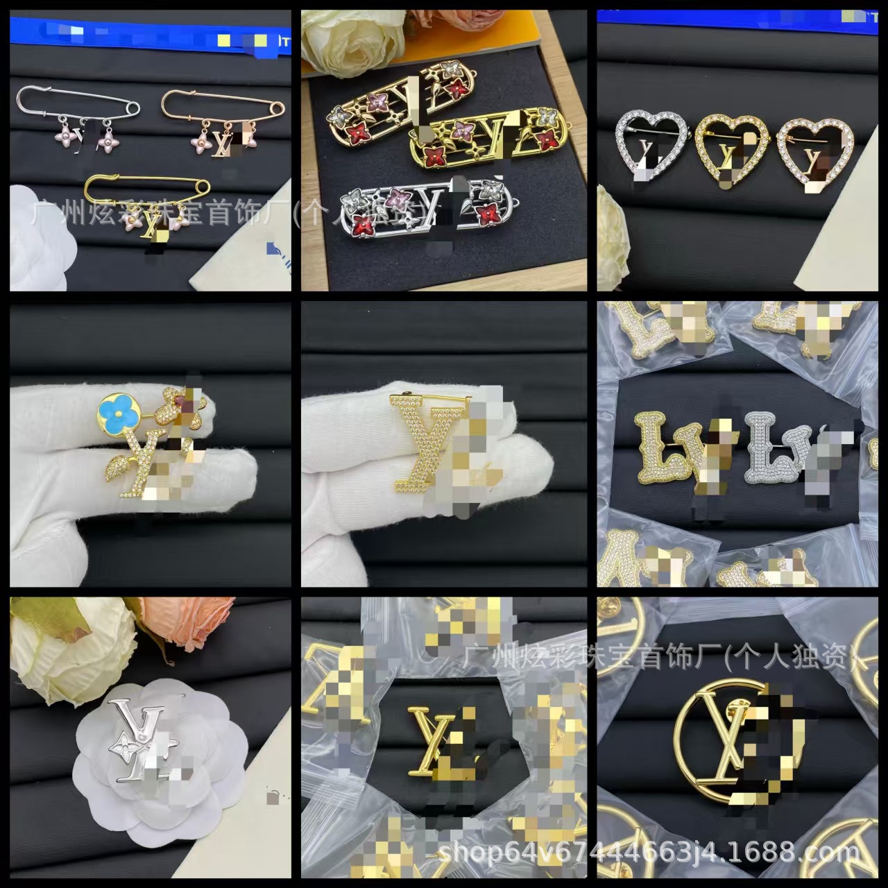 Cross-Border Cute Versatile Brooch Anti-Exposure Personality Safety Pin for Clothes Fashion Accessory Pin