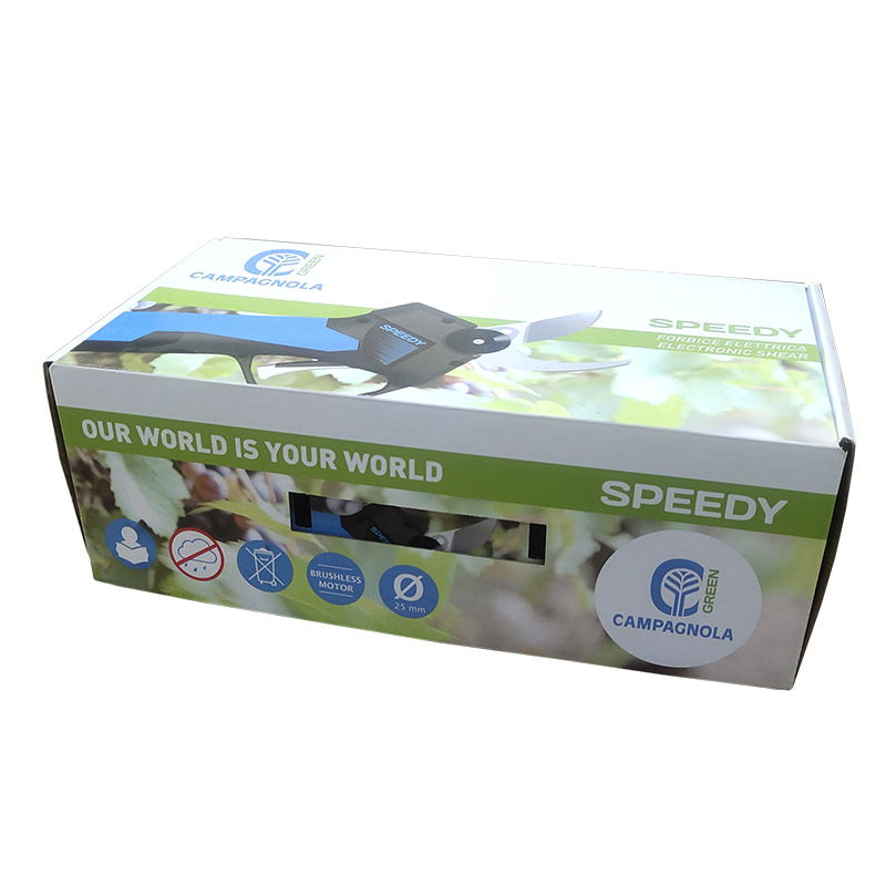 深圳瓦楞包装彩盒印刷 大尺寸彩盒全开印刷加工 电动修枝剪包装盒