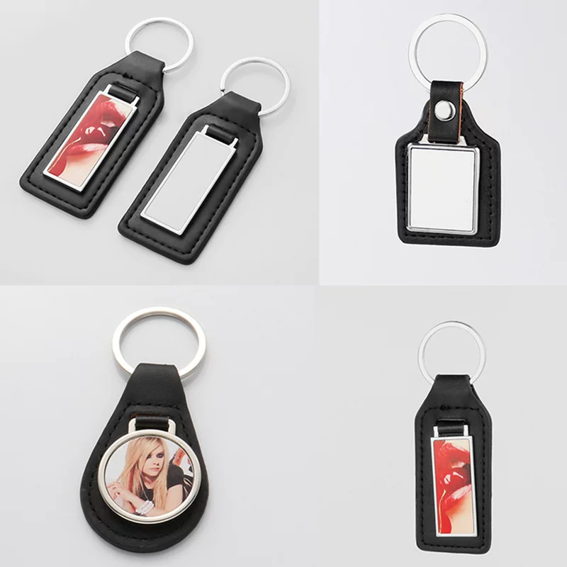Creative metal keychain, simple and elegant design, wholesale
