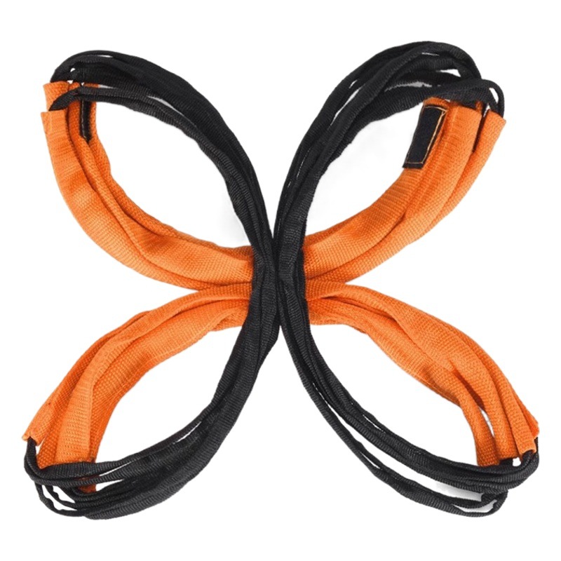 Multifunctional Butterfly Agility Ladder Folding Jumping Lattice Jumping Lattice Hurdle Rack Children's Physical Training Equipment Soft Rope Ladder