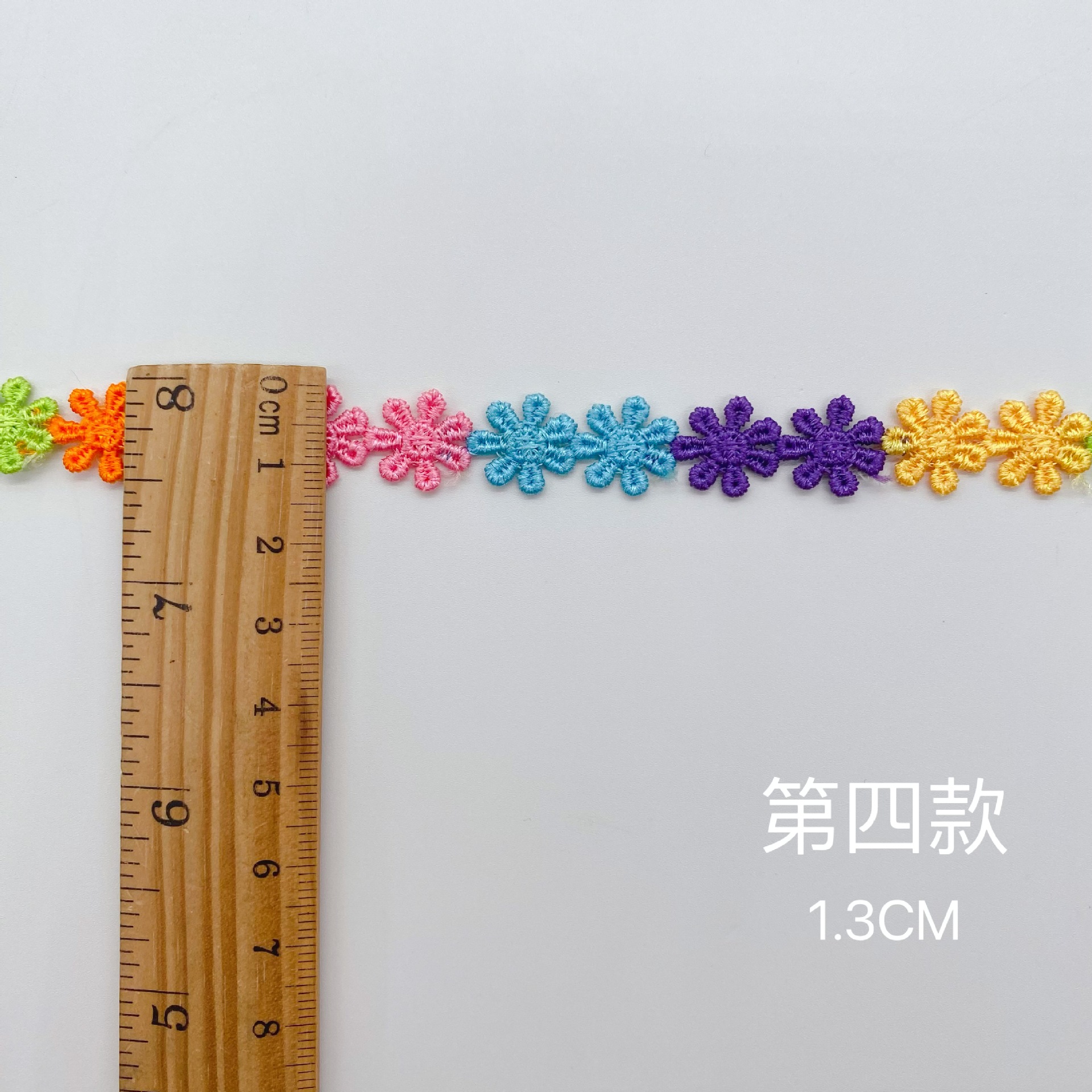 Accesorios de vestir ropa de encaje de color accesorios de ropa para niños DIY código de barras bordado de la computadora ventas directas de fábrica