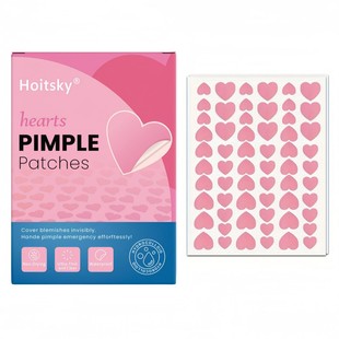 New Heart-Shaped Acne Patches in Multiple Sizes, Gentle and Non-Irritating, Fade Acne and Closed Comedones, Exclusively for Cross-Border Supply
