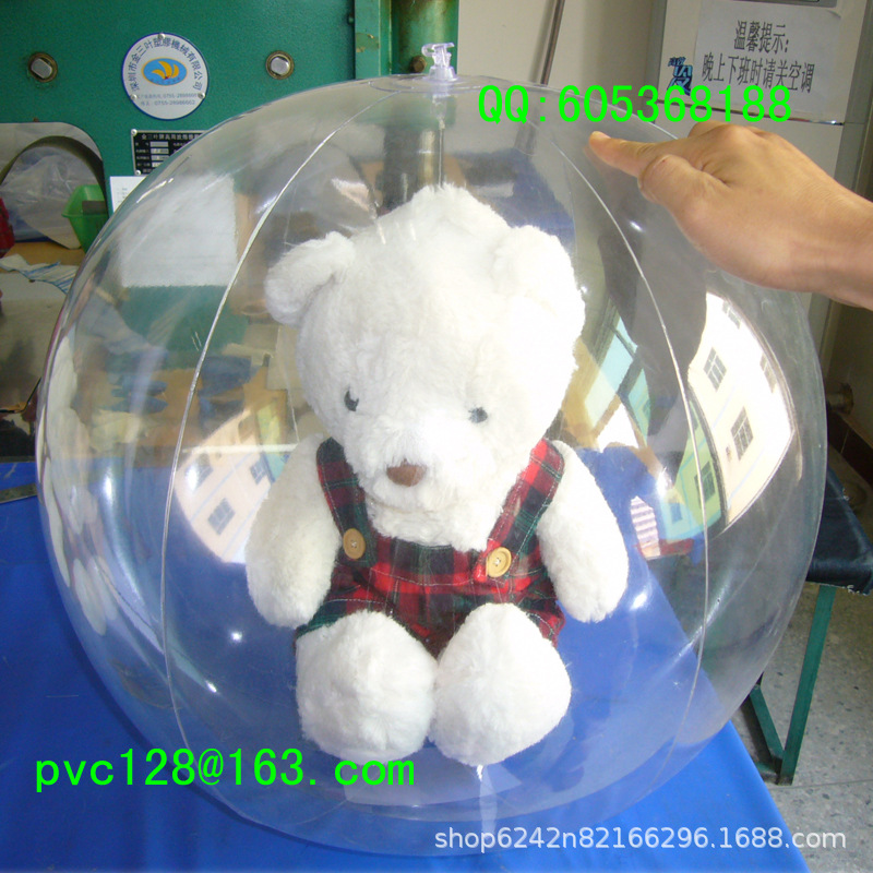厂家批发彩色PVC充气沙滩球PVC充气球80CM红黄蓝三色大型亲子互动-阿里巴巴