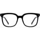 New Cyber Celebrity Black Frame Plain Glasses Women's Korean-style Fashionable Myopia Available with Anti-blue Light Radiation Flat Glasses for Men