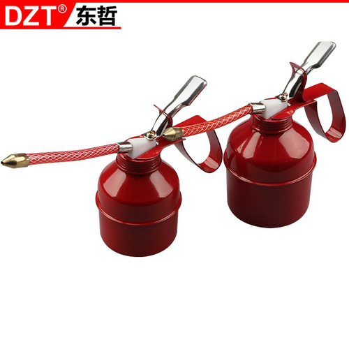 Manual oil bottle/American 300CC 500cc hose iron oil bottle lubricant/manual pressure oil gun
