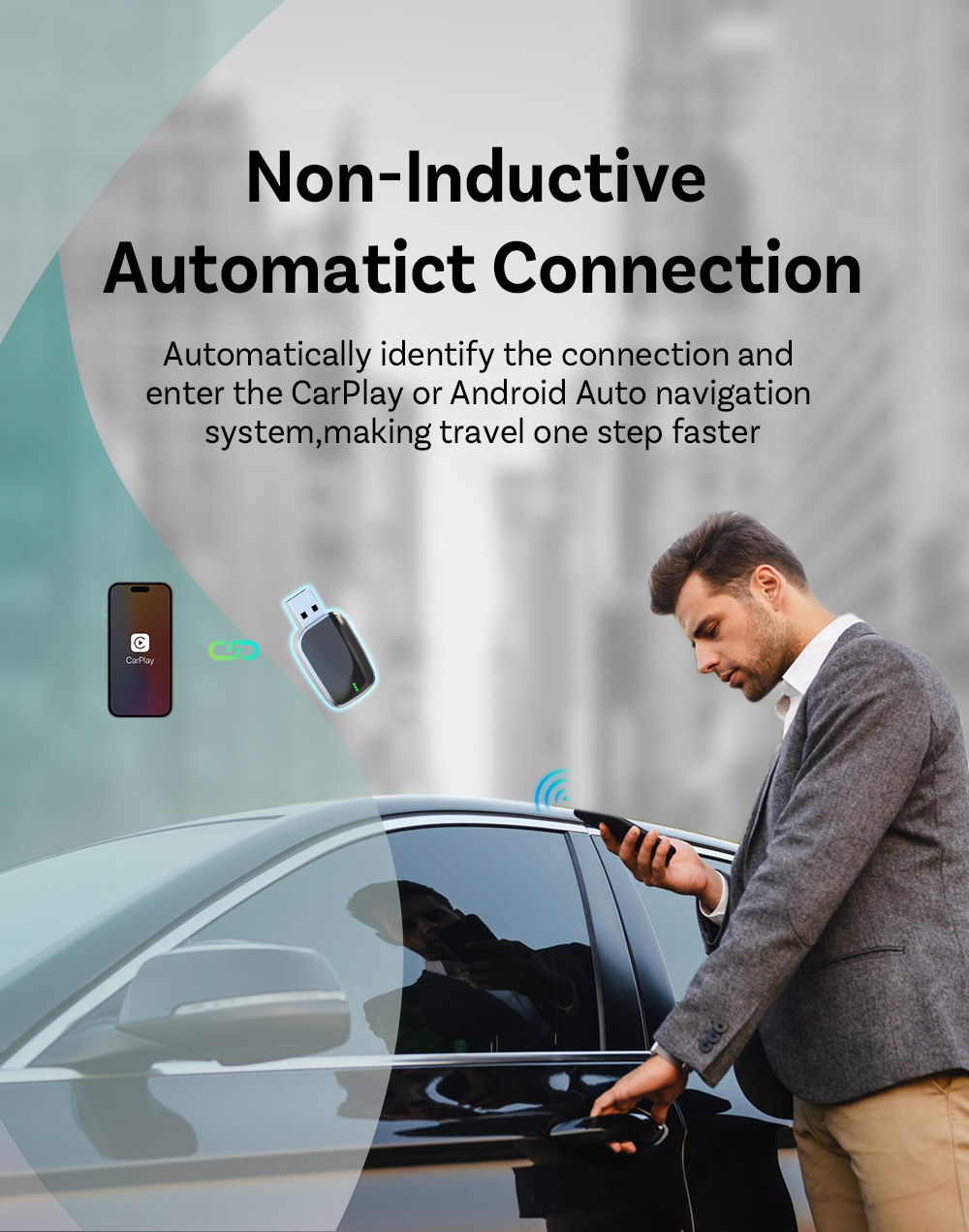 Wireless Carplay Box Oem Oem Customized Export Cross-Border Popular Smart Car-Machine Interconnection Carplay Box