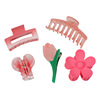 Fuchsia crab pin, hair accessory, shark, hairgrip, summer hairpins, wide color palette