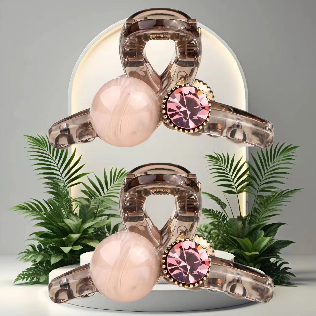 熱賣 4公分優雅氣質時尚半扎劉海夾小抓夾糖果色對夾劉海夾