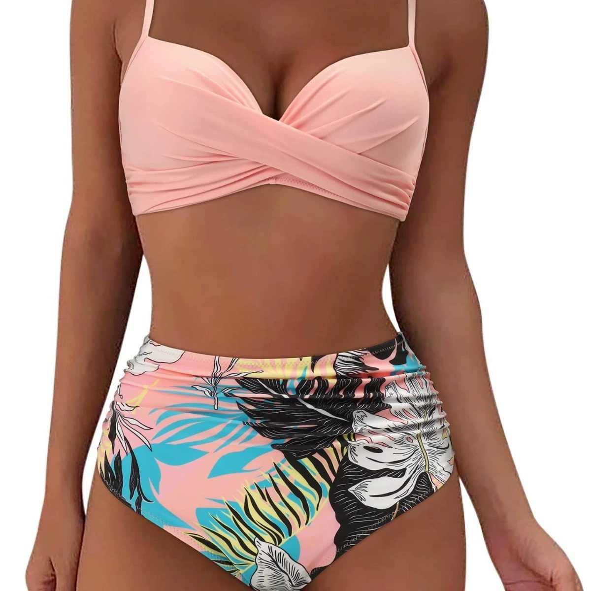 Split swimwear, sexy push up bra, European style