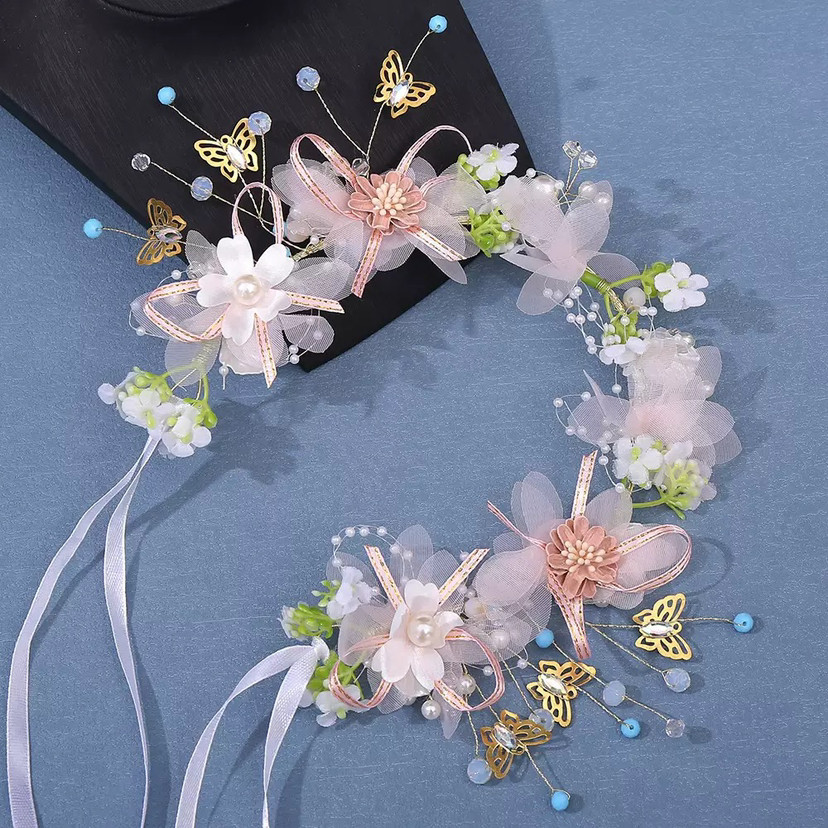 2023 New Super Fairy Forest Smart Flower Headband Garland Original Wedding Bridal Headwear Wedding Dress Hair Accessories