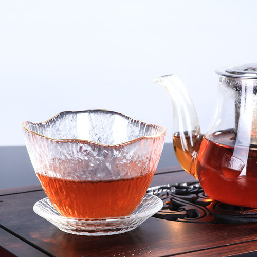 Japanese style glass tea cup rain fall cup hammer pattern first snow cup large master cup smelling cup single cup kung fu tea set wholesale