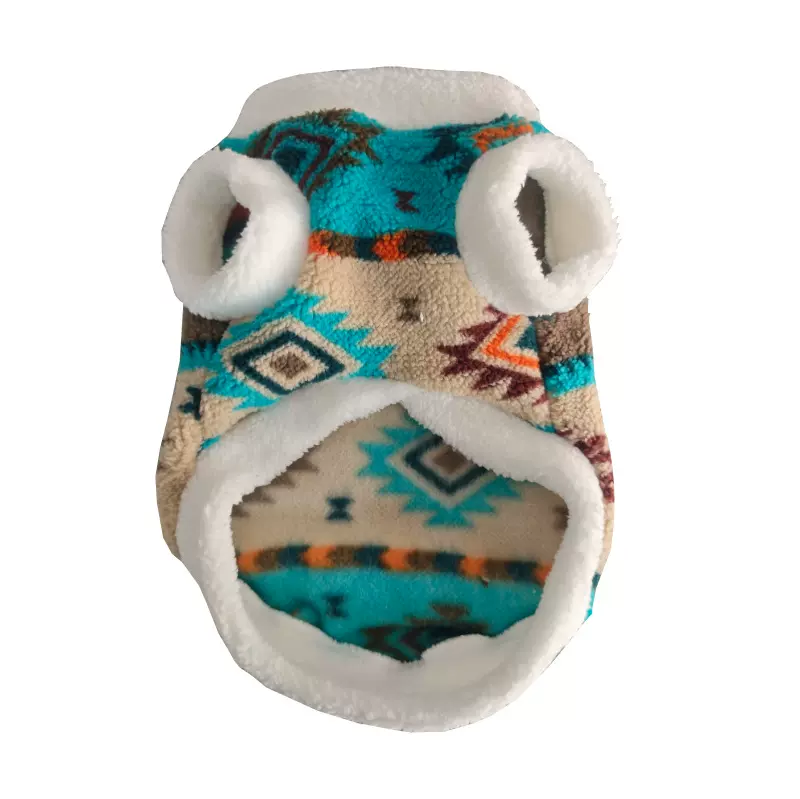 秋冬费尔岛猫咪狗狗宠物衣服饰用品图腾绒衣民族风比熊保暖卫衣