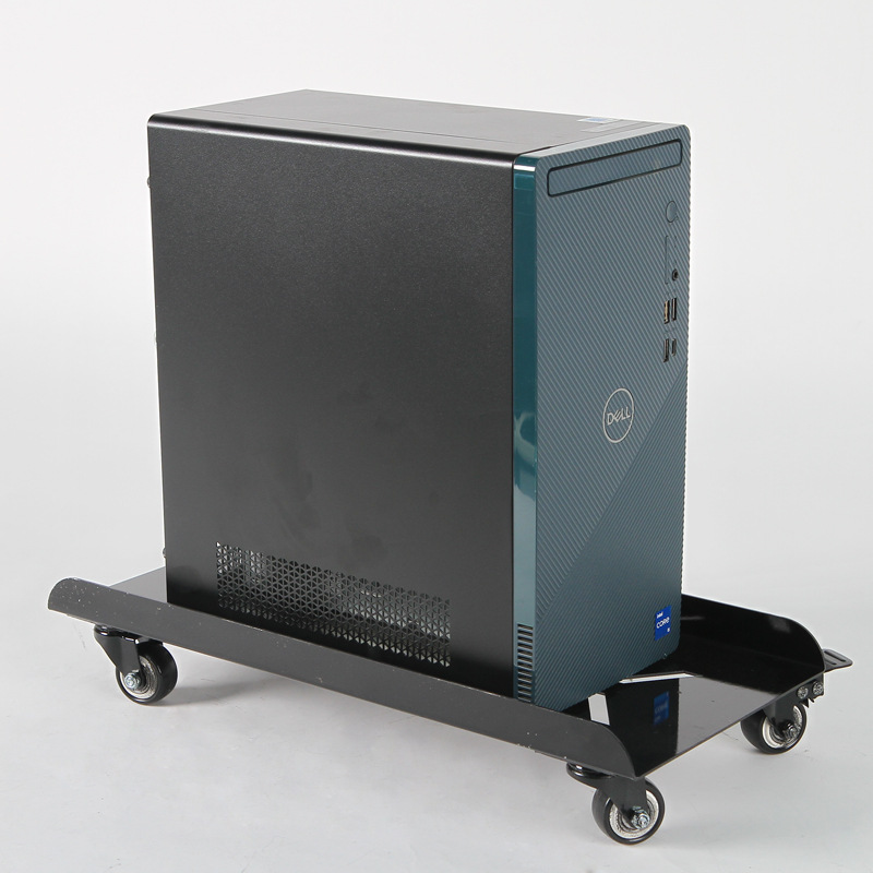 电脑主机托架万向轮静音台式电脑桌下可移动散热器支架托架万向轮