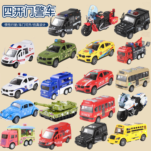 Children's toys large model boy ambulance police car cleaning toy set scooter kindergarten stall supply