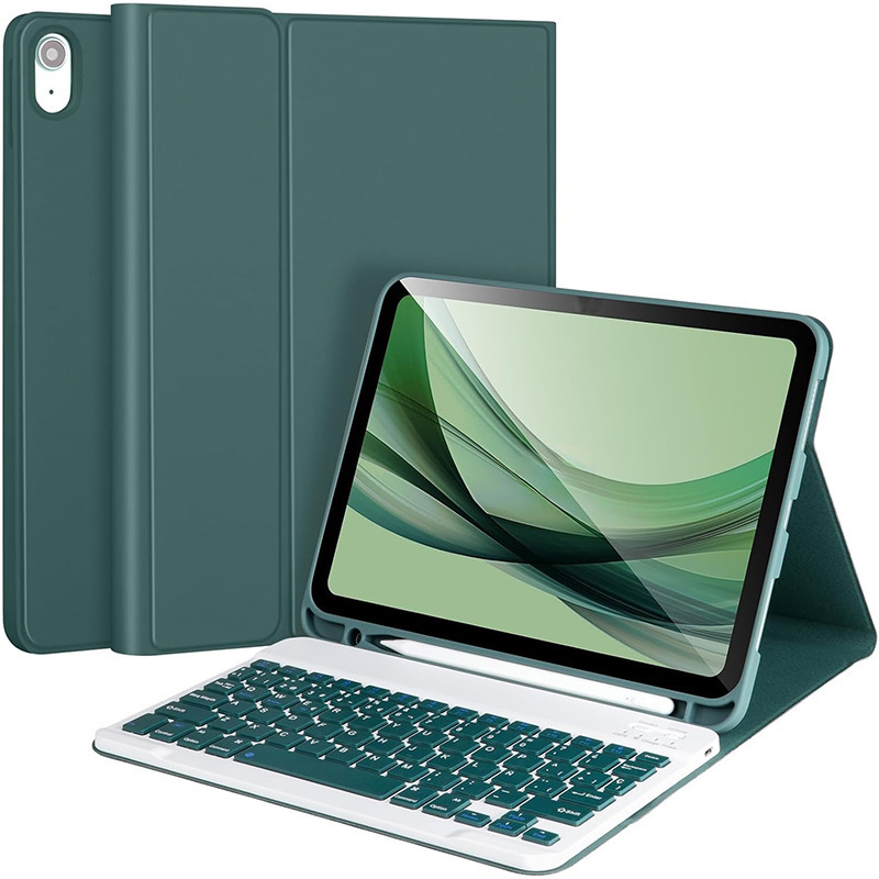 iPad10世代タブレット保護ケースに最適 10.9inch 取り外し可能な Bluetooth キーボード磁気ペンスロットレザーケース第 11 世代|undefined
