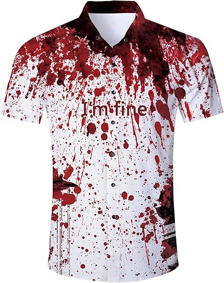 Divertido animal lindo 3D impresión digital hombre calle suelta salvaje manga corta solapa botón camisa hawaiana