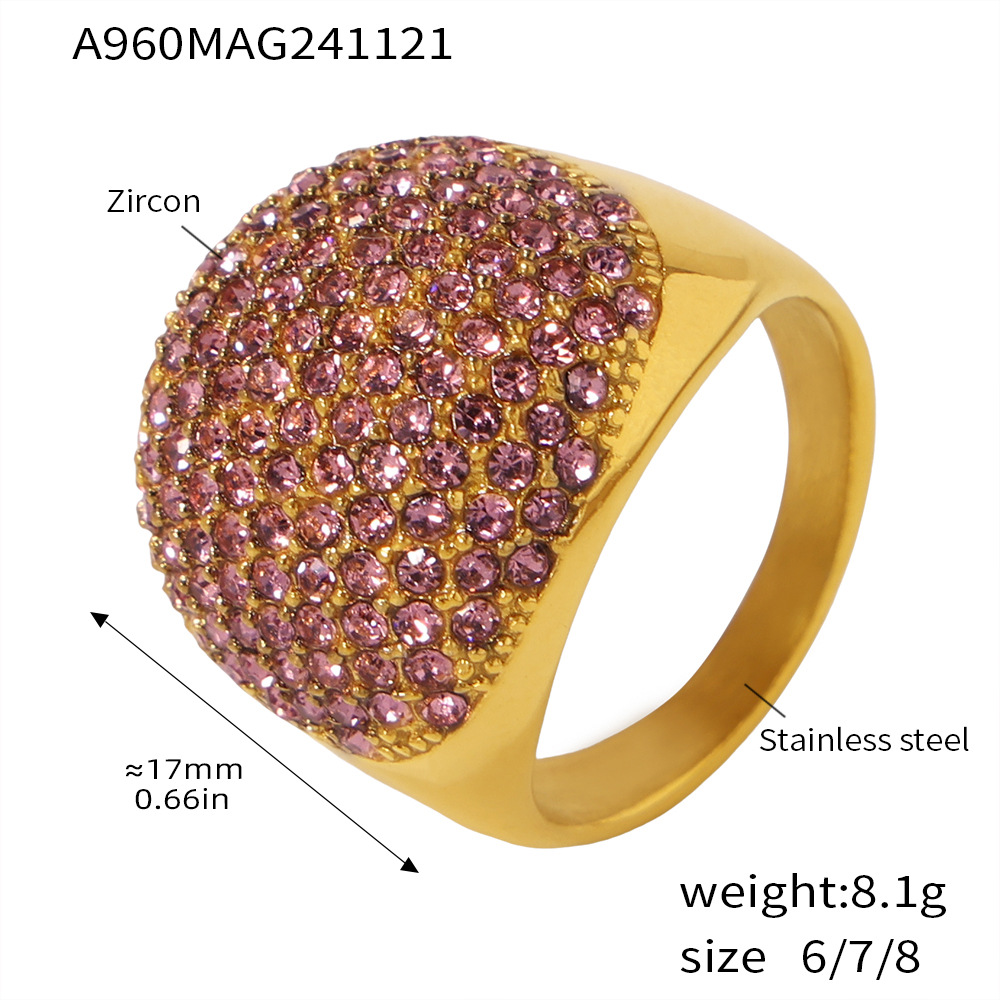 Ring, diamond encrusted
