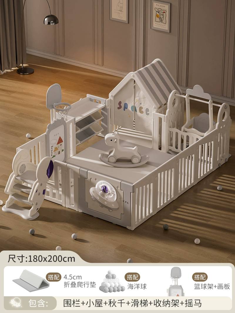 Children's fence for crawling, game mat