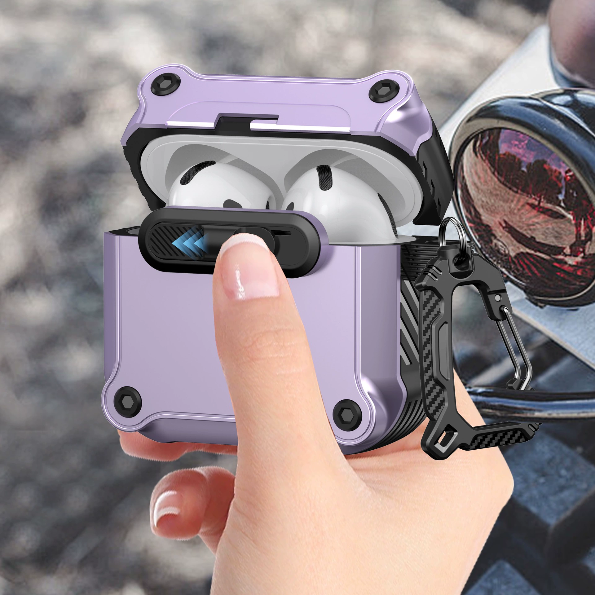 Подходит для AirPods 4 Apple, беспроводной Bluetooth-защитный чехол с замком pro2, защита от падения, креативный новый чехол для наушников 3-го поколения