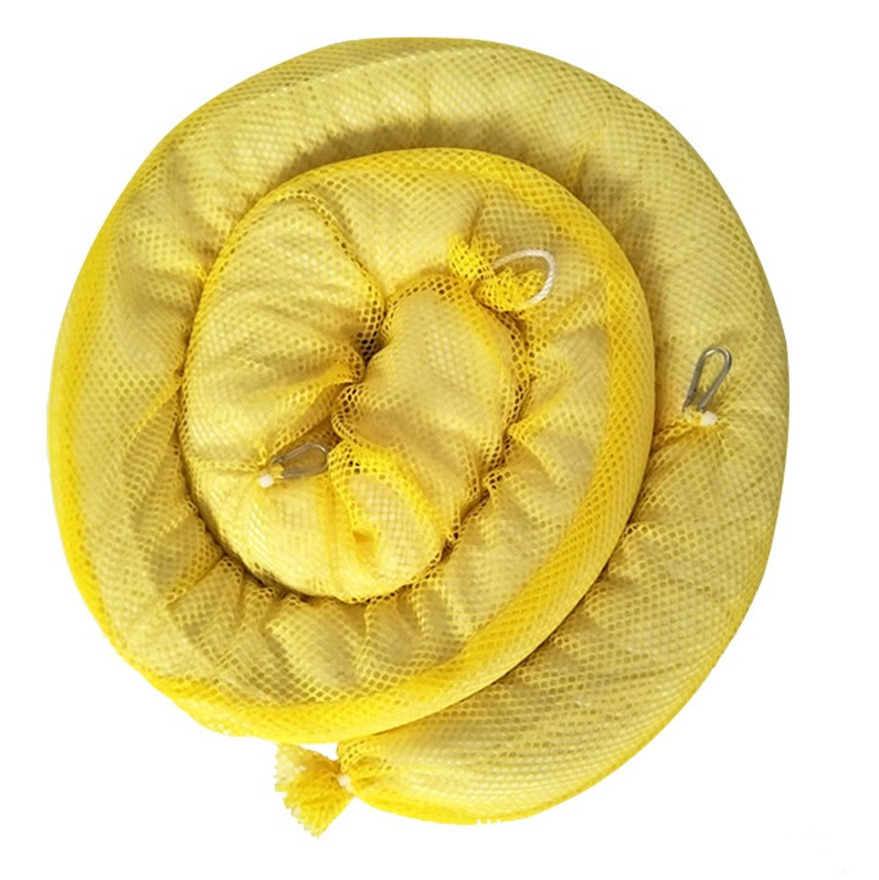 12.7CM*3M工业吸化学品液体绳索围油栏 油污有害液体吸附索[