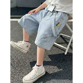 童装男童夏装短裤裤子2026新款薄款夏季夏款中裤中大儿童牛仔裤潮