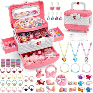152Pcs Youngsters Jewelry for Girls Dress up Play Jewelry