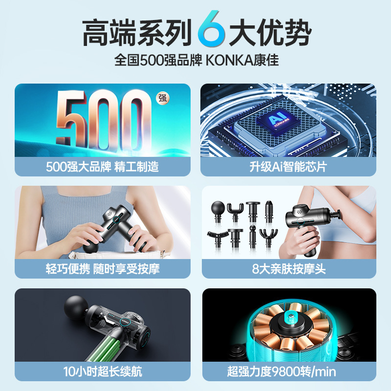 康佳ミニ筋膜銃電気筋マッサージ器専門級mini筋膜銃充電金クロスボーダーマッサージ銃|undefined