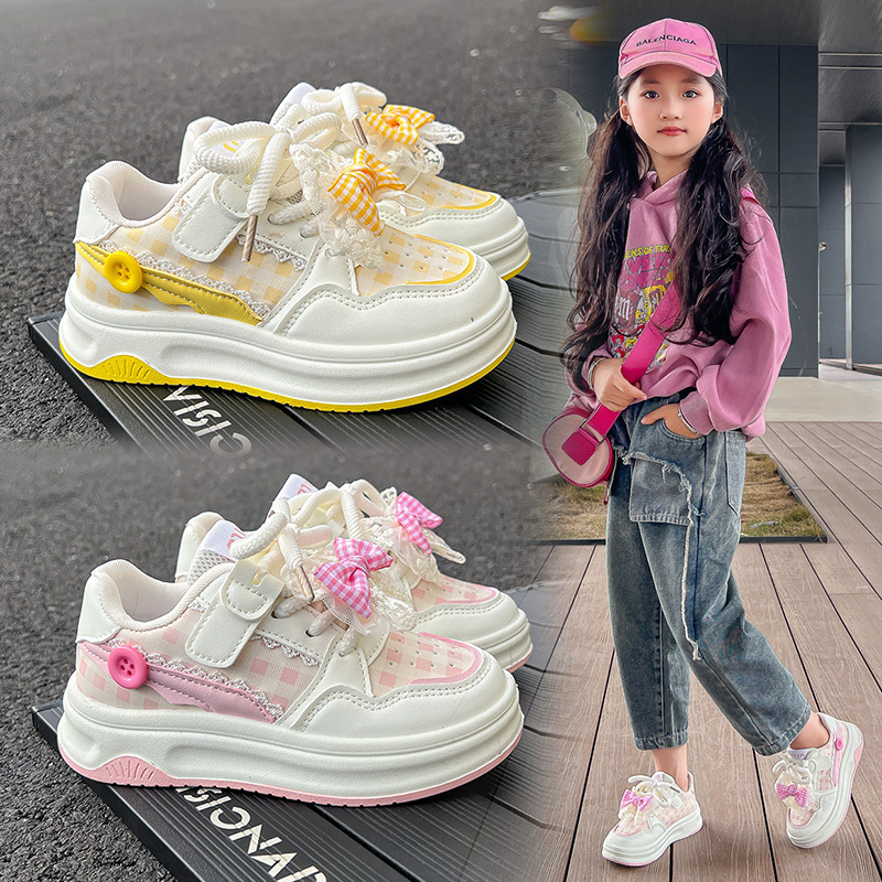 子供用スニーカー、女の子用スポーツシューズ、春と秋の新しい韓国風プリンセスシューズ、多用途の柔らかい底の大きな子供用女の子用カジュアルシューズ|undefined