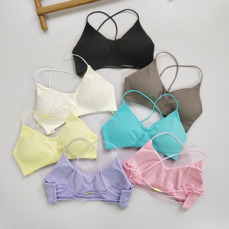 Yoga Vest for Women, Small Size, Sports Bra, Sexy Cross-Back Lingerie, Fitness Top with Thin Straps, Bra Yoga Vest for Women, Small Size, Sports Bra, Sexy Cross-Back Lingerie, Fitness Top with Thin Straps, Bra
