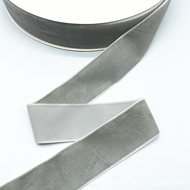 2.7 Métro / paquete de terciopelo de 38 mm boda hecha a mano cinta embalaje de regalo arco DIY decoración de fiesta Santa