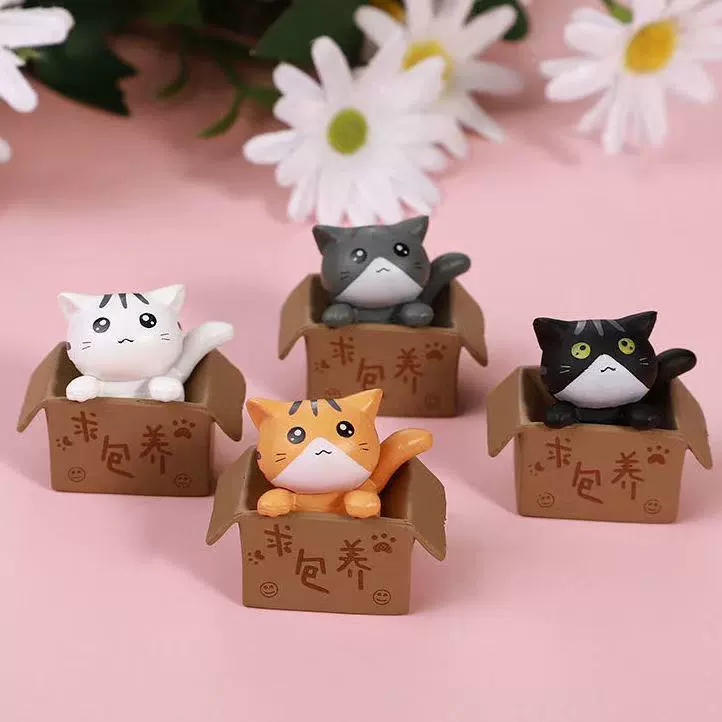 Фабрика оптовая продажа котенка украшения частный дом кукла кота микро ландшафтный садоводство украшения торт украшения автомобиля