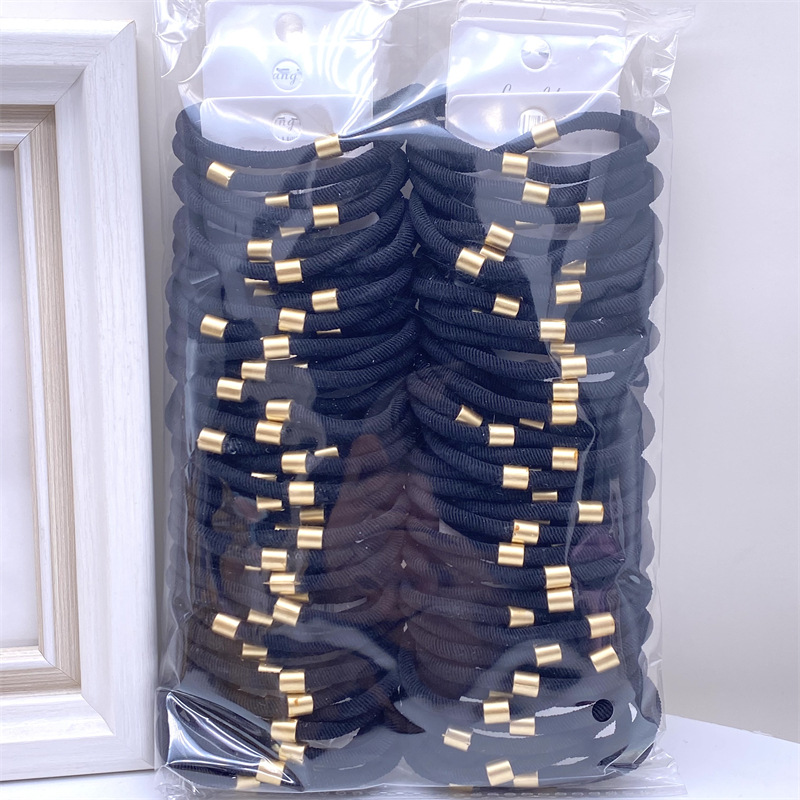 Traje de tarjeta cara sonriente oso etiqueta de cuero leche té color Banda para el cabello corbata de pelo de las mujeres banda de goma supermercado 2 yuanes tienda física accesorios para el cabello