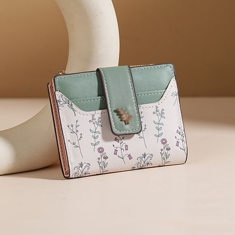 Insfeng nicho diseño original de la billetera corta de la mujer pequeña sensación fresca de alto nivel bolsas de tarjetas cero estudiantes explosivos transfronterizos
