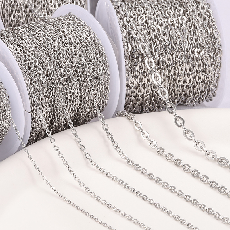 DIY Jewelry Accessories Classification 1 Piece 304 Stainless Steel 0.3*1.2mm 0.4*1.6mm 0.5*2mm Jewelry Accessories