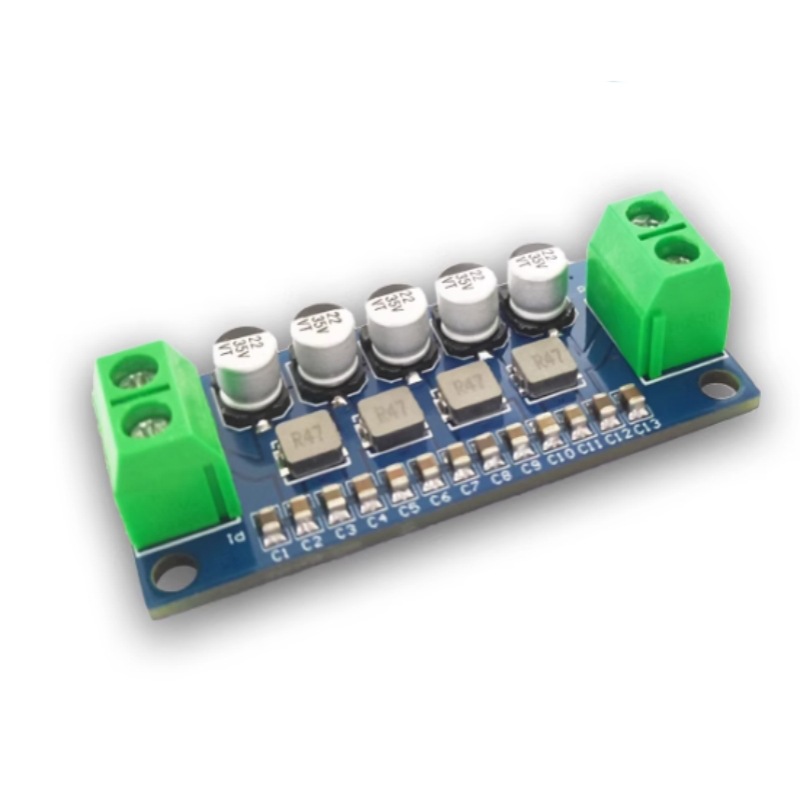 5A直流电源滤波模块低通滤波器输入电压0-35V稳压模块减小纹波