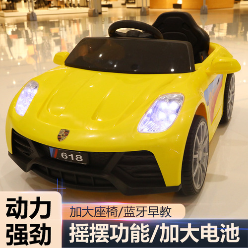 Children's electric car four-wheel drive car for men and women baby swing electric car with remote control toy car for people to sit on