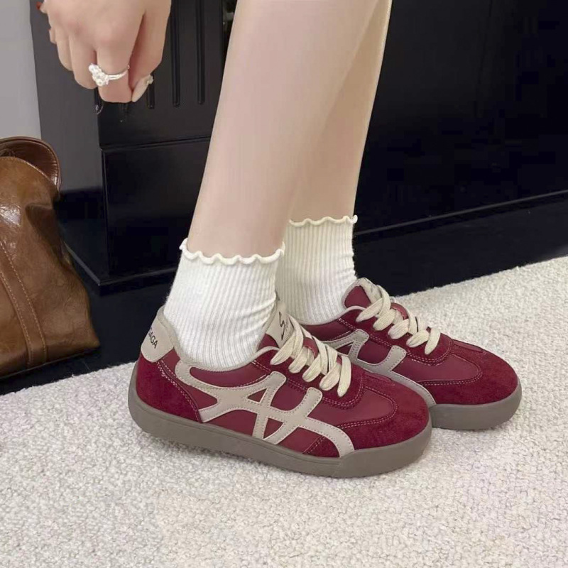 真皮阿甘鞋女2025新款秋季时尚百搭休闲鞋厚底增高运动鞋网面单鞋|undefined