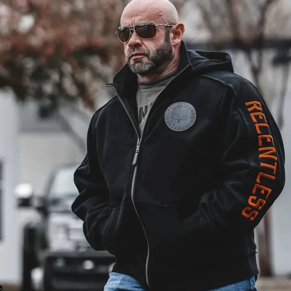 Muscle War Autumn and Winter Velvet Thickened Multi-layer Warm Sports Bodybuilding Fitness Loose Large Size Jacket Sweater Jacket