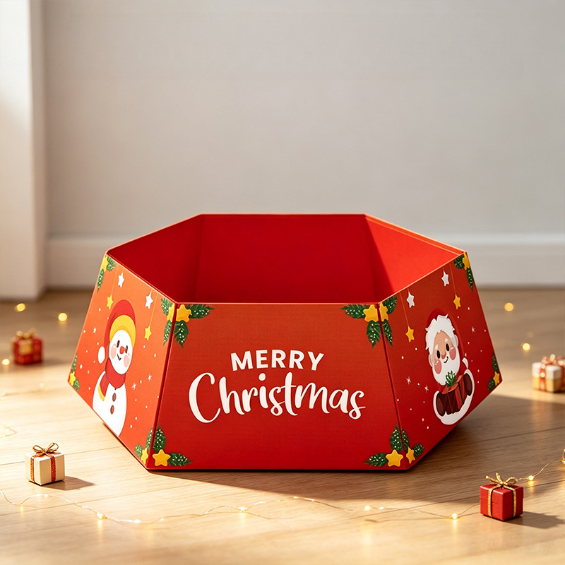 Comercio exterior transfronterizo nueva falda de árbol de Navidad copo de nieve alce felpa delantal de árbol de Navidad falda de árbol de Navidad decoraciones