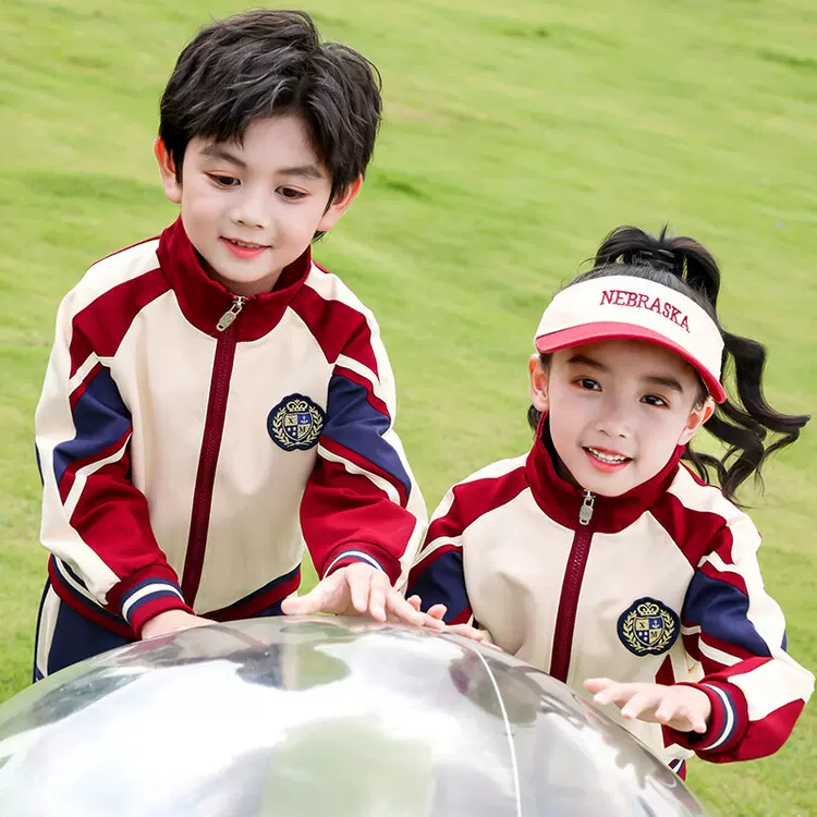 班服小学生春秋三件套一年级运动会儿童校服冬季幼儿园服毕业演服