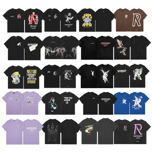 saint vintage REPRESENT RE����ŮT����ˮϴ���f��ʽ�߽֌���tee