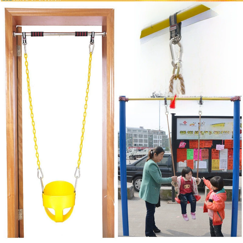 Swings with accessories, travel belt, horizontal bar, hanging basket