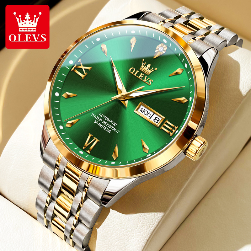 Oris Genuine Popular Douyin Hot Selling Fully Automatic Mechanical Watch Business Simple Dual Calendar Men's Watch Men's Watch