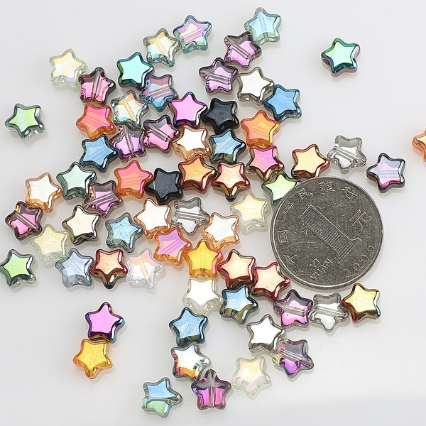 glossy glass beads handmade