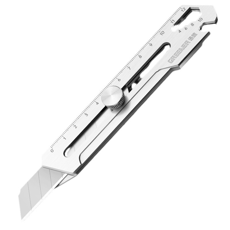 Cuchillo de arte de acero inoxidable verde de acero pesado engrosado cuchillo de papel pintado multifuncional cuchillo de papel pintado de gran tamaño de grado industrial