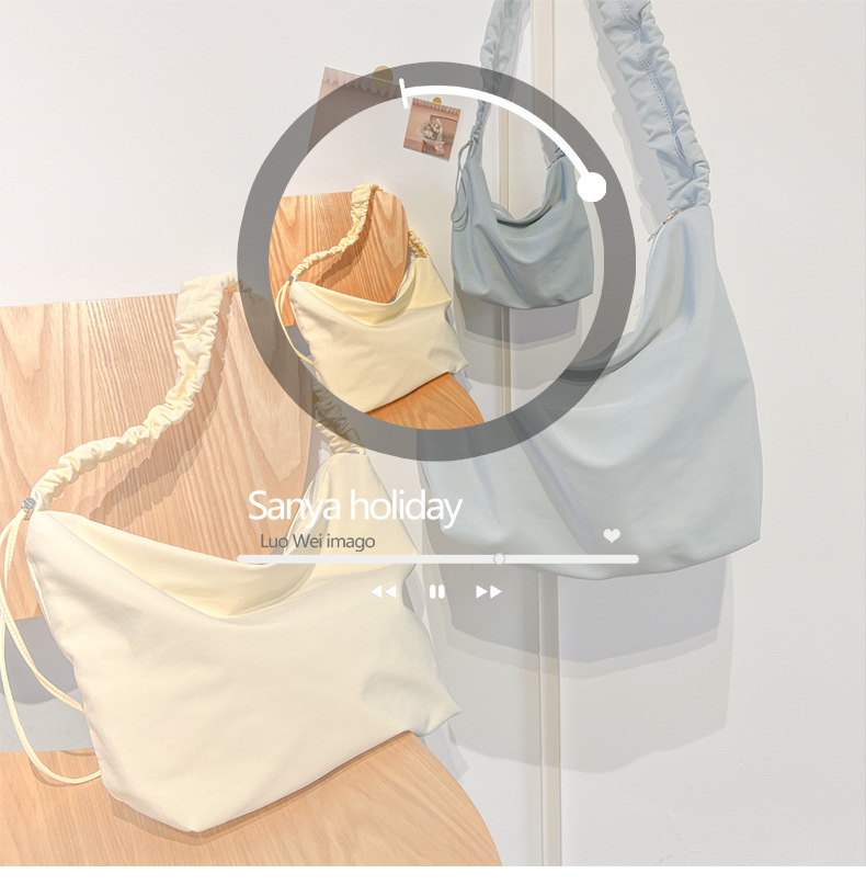 A new large-capacity women's single-shoulder bag with cross-border fashion and simplicity, a fresh and artistic crossbody bag, and a student commuting bag undefined
