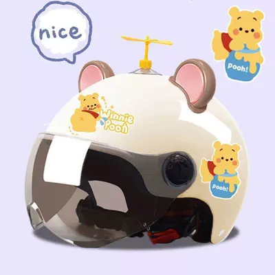 Helmet for electric scooters, summer: Motosiklet kaskı (dəbilqə) - win-sunscreen-random-windmill-bear-ear-hat