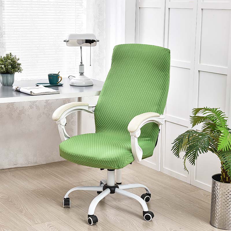 cubierta de silla de oficina de alta gama elástica todo incluido cubierta de silla giratoria con cremallera cubierta de silla de computadora doméstica cubierta de silla de jefe