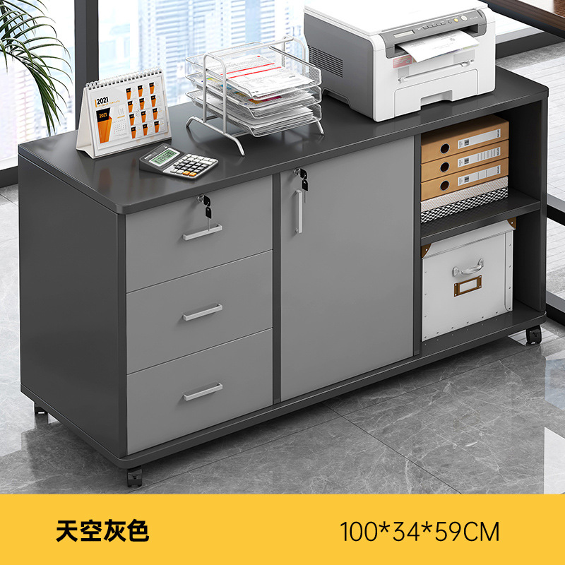 gabinete de archivos de oficina gabinete de almacenamiento debajo de la mesa gabinete de escritorio gabinete de almacenamiento lateral gabinete de cajón de madera con cerradura gabinete bajo gabinete de almacenamiento